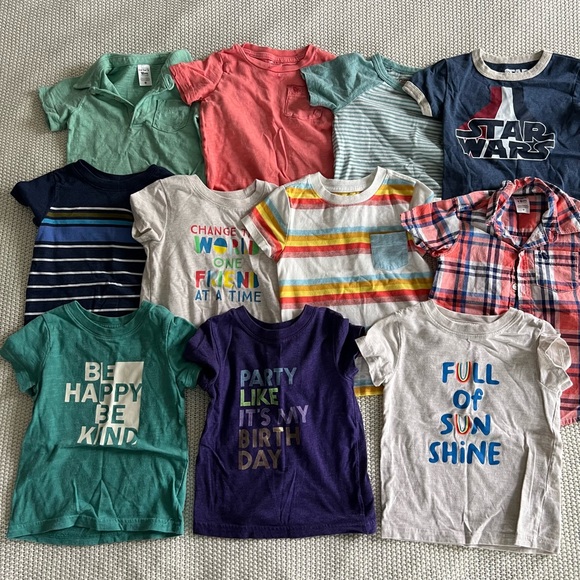 11 Cat & Jack & Carter’s Size 18 Months T-Shirts - Picture 2 of 14